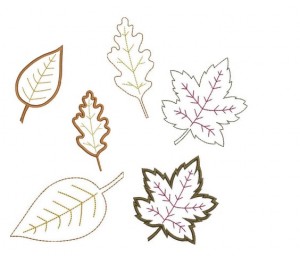 Stickserie - Herbstblätter zARTbesaitet